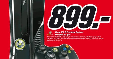 Promocja: Xbox 360 Slim za 899zł w Media Markt [AKTUALIZACJA]