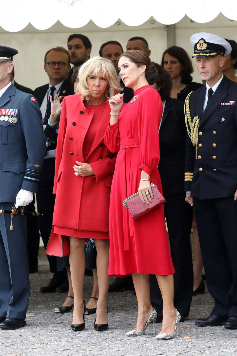Brigitte Macron i duńska księżna Maria