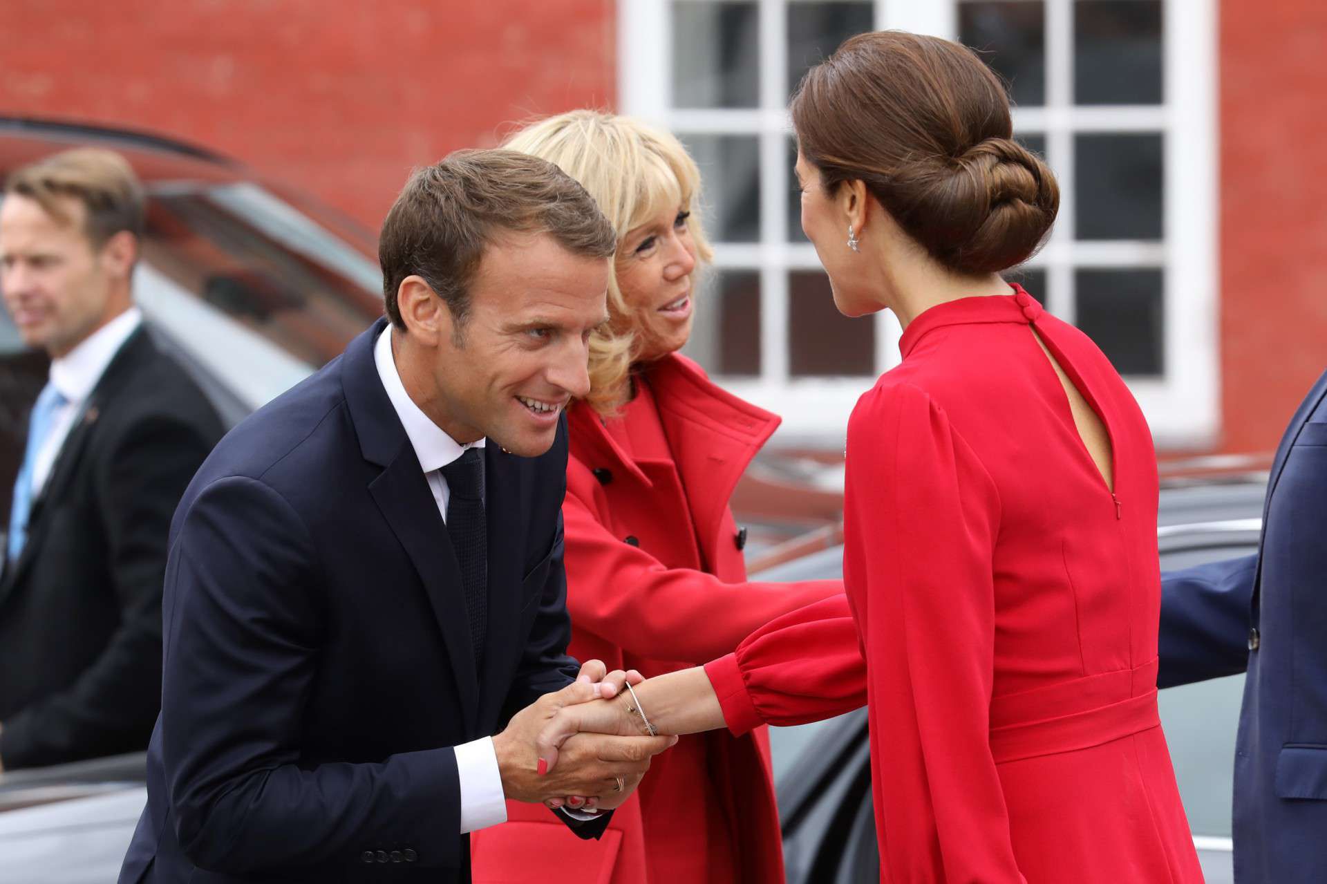 Duńska księżna Maria powitała Brigitte i Emmanuela Macronów