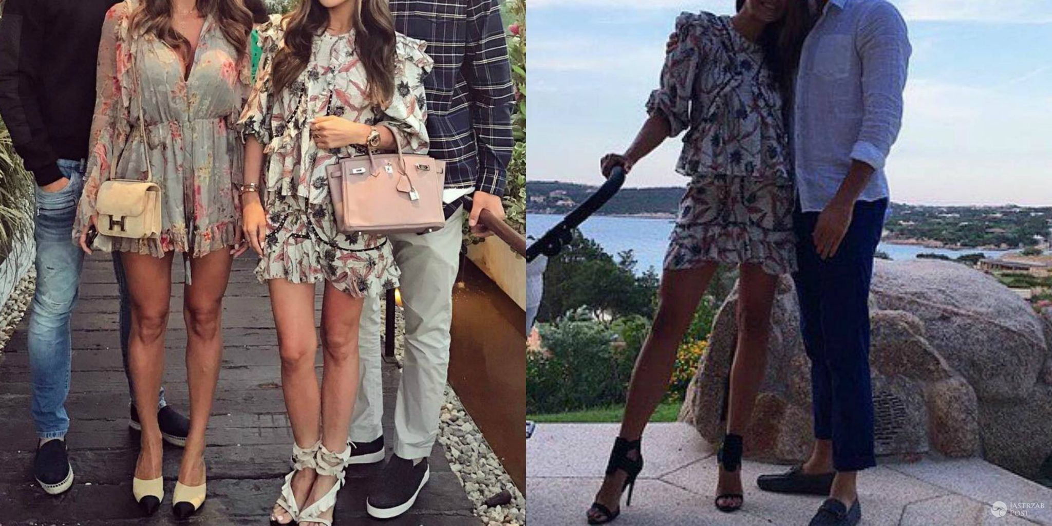 Ania Lewandowska i Marina Łuczenko w podobnych sukienkach