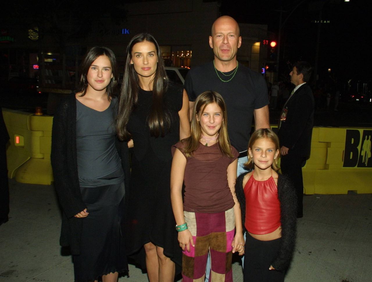 Demi Moore i Bruce Willis z córkami