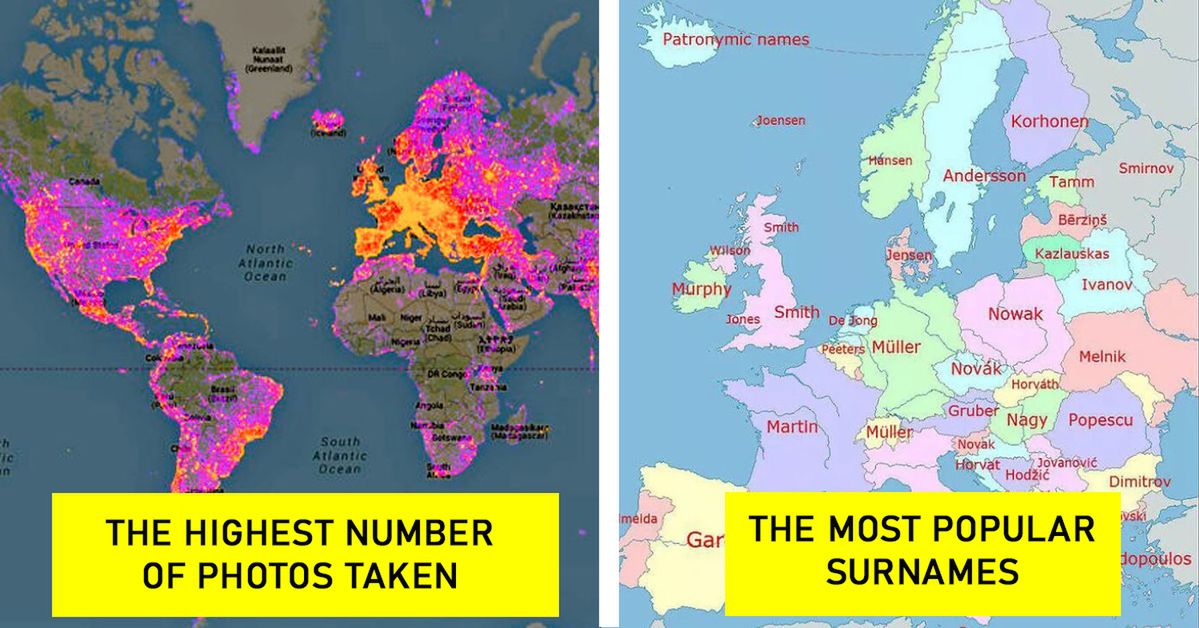 17 Unusual Maps Showing the World in a Rather Unconventional Way