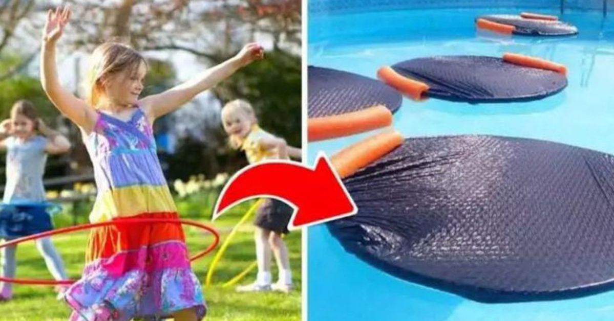 Use Your Children’s Hula-Hoops and Make a DIY Swimming-Pool Water Heater