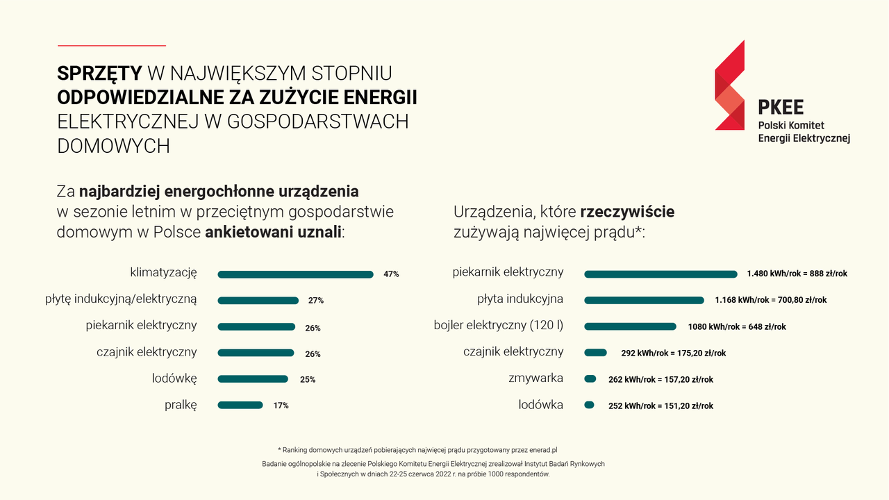 Polakom tylko się wydaje, że wiedzą, które urządzenia w ich domu zużywają najwięcej prądu