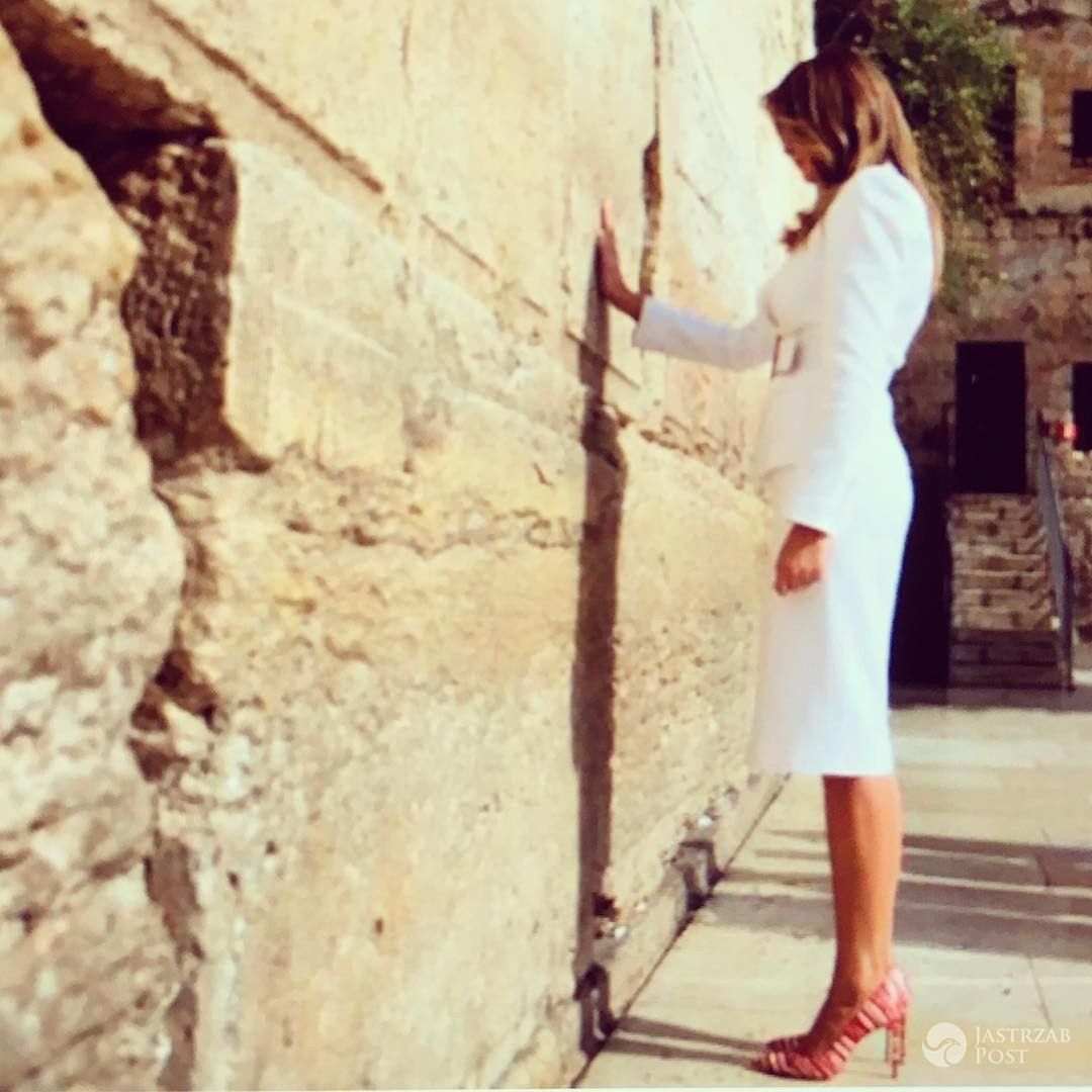 Melania Trump towarzyszy Donaldowi Trampowi podczas wizyty w Polsce