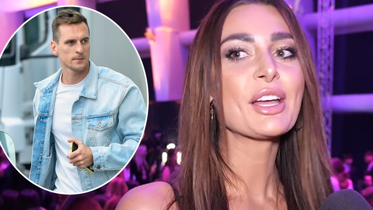 Arkadiusz Milik i Jessica Ziółek (fot. AKPA i YouTube)