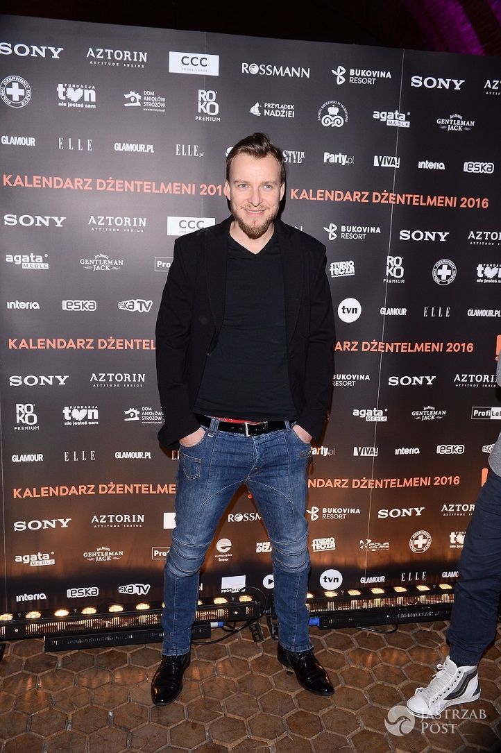 Alan Andersz na premierze Kalendarza Dżentelmeni 2016