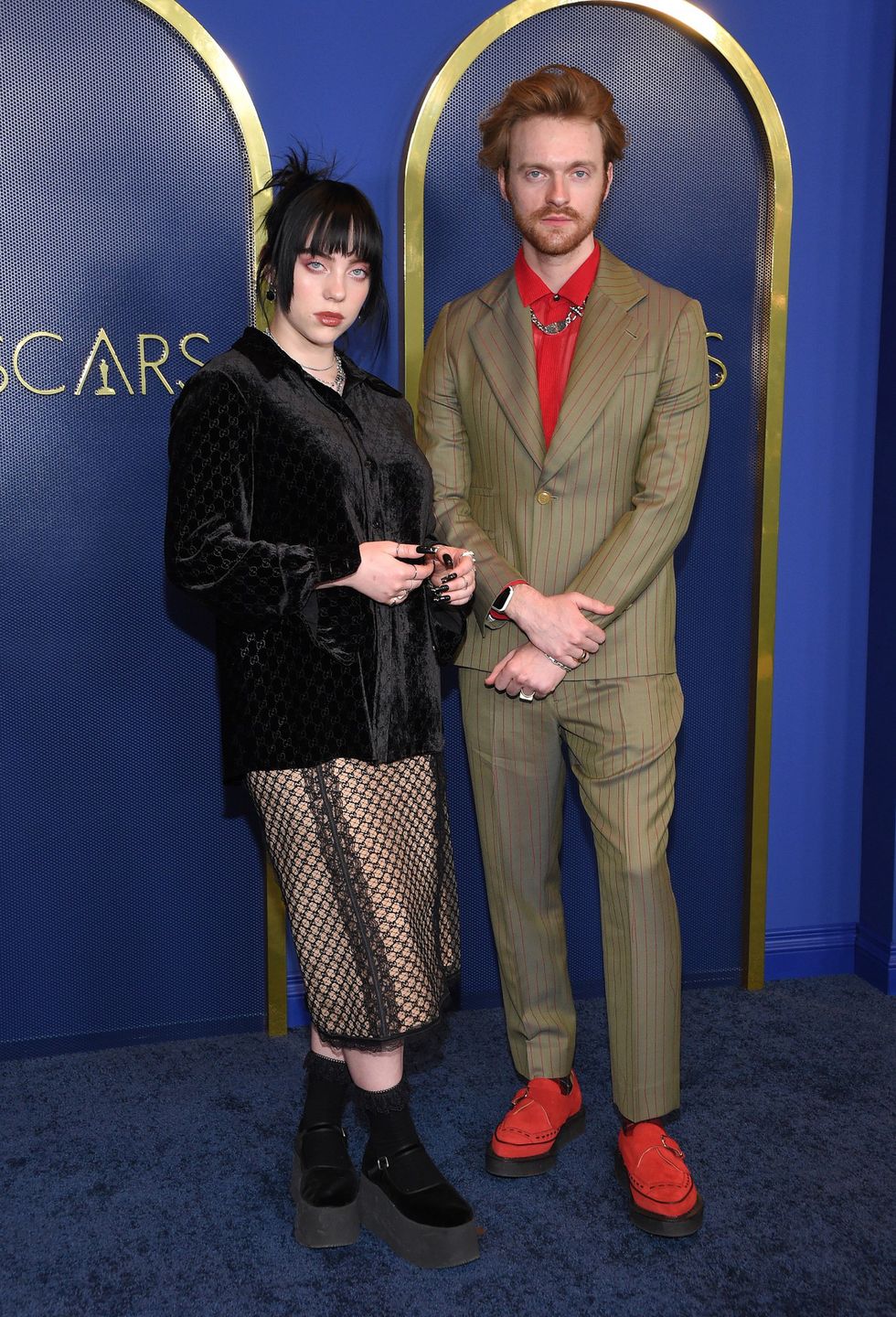 Billie Eilish i FINNEAS na tradycyjnym lunchu przed galą Oscary 2022 | fot. ONS