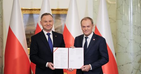 Prezydent Andrzej Duda powołał Donalda Tuska na premiera, a także ministrów jego rządu