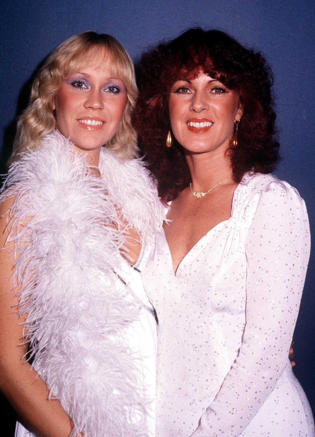 Agnetha Fältskog i Anni-Frid Lyngstad Eurowizja 1974 r.