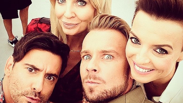 Agnieszka Szulim, Marcin Tyszka, Kasia Sokołowska, Dawid Woliński, selfie
Fotografia: screen z Instagram.com