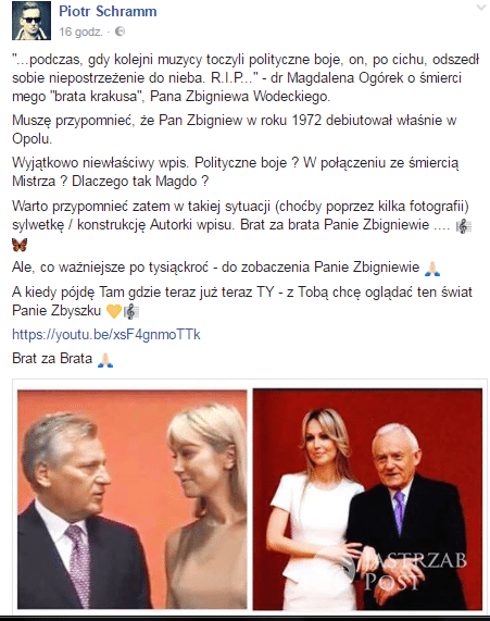 Piotr Schramm Facebook