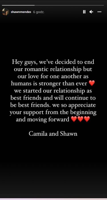 Shawn Mendes i Camila Cabello rozstali się