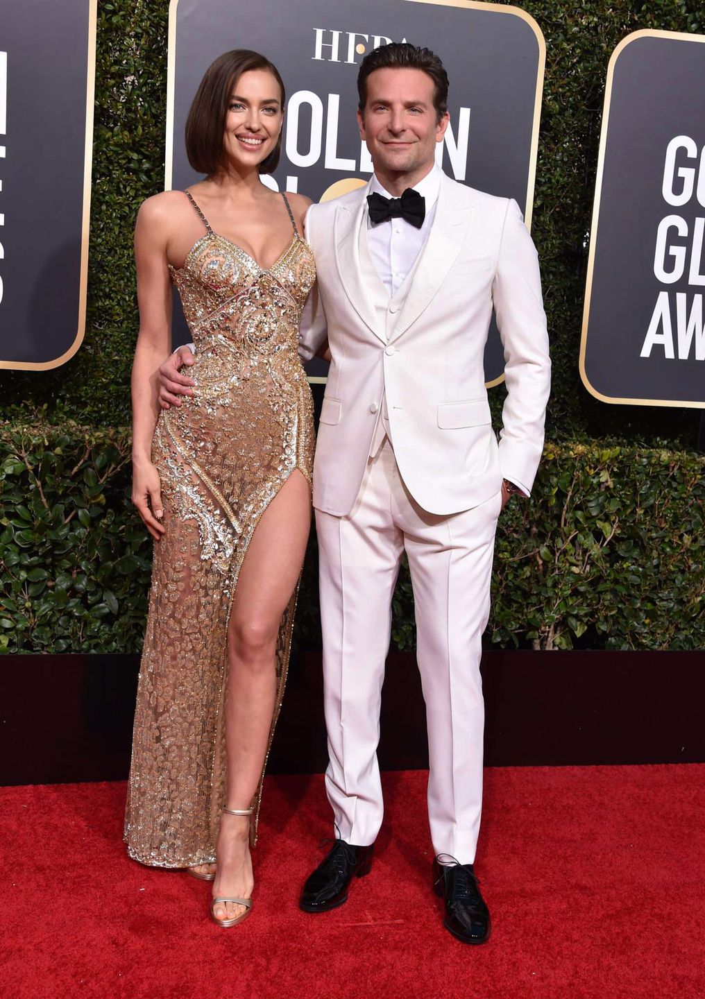 Bradley Cooper i Irina Shayk - Złote Globy 2019