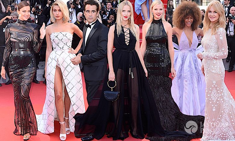 Cannes 2017: Gwiazdy na premierze filmu "The Beguiled". Irina Shayk, Jessica Mercedes, Colin Farrell, Hailey Baldwin, Grażyna Torbicka