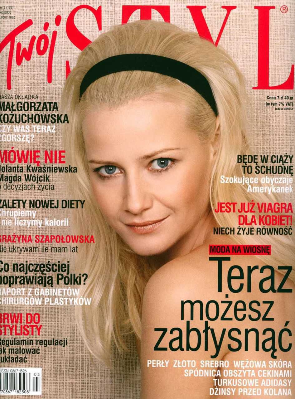 Małgorzata Kożuchowska okładka Twój Styl