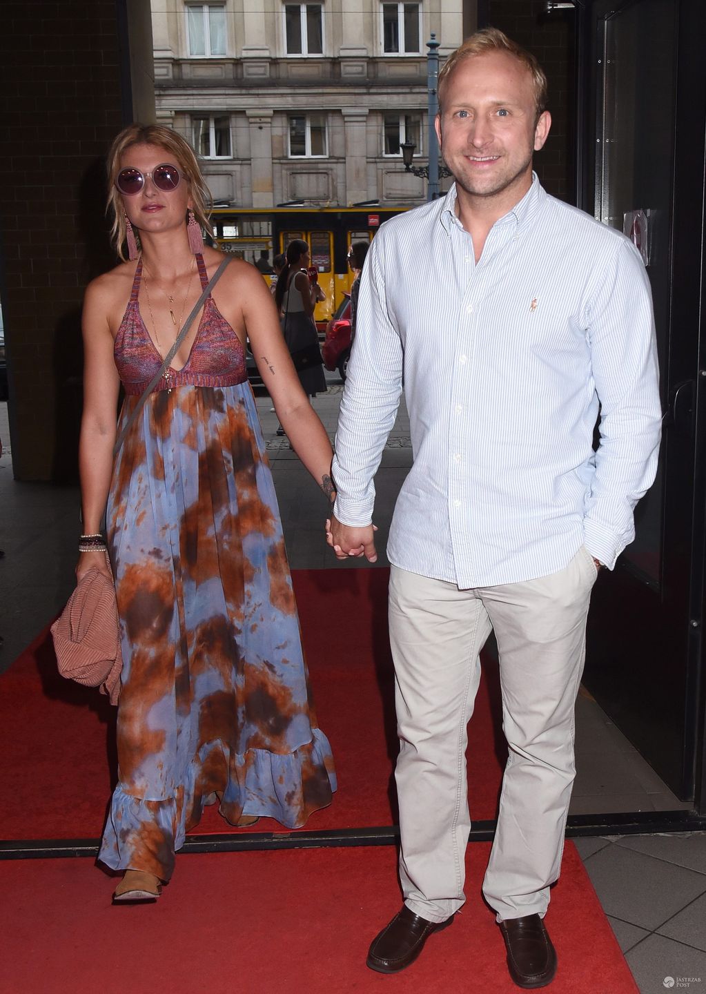 Borys Szyc i Justyna Jeger-Nagłowska, premiera filmu "Zjednoczone stany miłości" (fot. ONS)