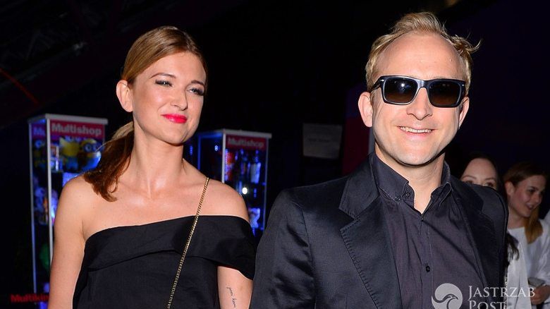 Justyna Jeger-Nagłowska i  Borys Szyc na premierze filmu Baby bump