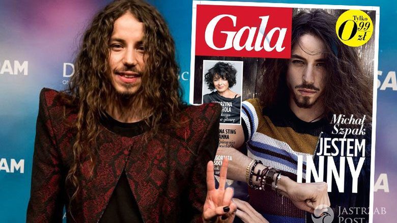Michał Szpak na okładce Gali
