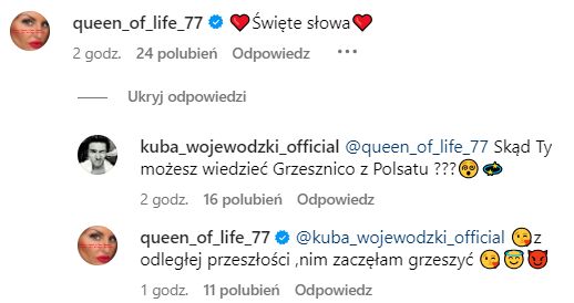 Kuba Wojewódzki podsumował Dagmarę Kaźmierską (fot. Instagram)