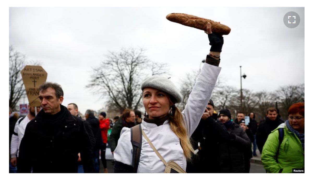 Francja: Piekarze i właściciele restauracji protestują przeciwko Ministerstwu Gospodarki w związku z rosnącymi rachunkami za energię