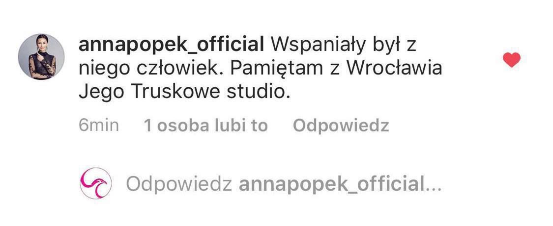 Anna Popek - Gwiazdy żegnają Pawła Królikowskiego