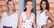 Opalona Popek, elegancka Kulig i Zielińska pierwszy raz po ogłoszeniu ciąży na konferencji nowego serialu