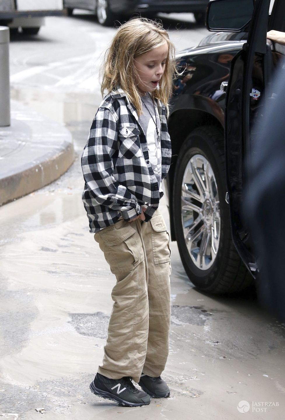 Vivienne Marcheline Jolie-Pitt i Zahara Jolie-Pitt w Nowym Jorku