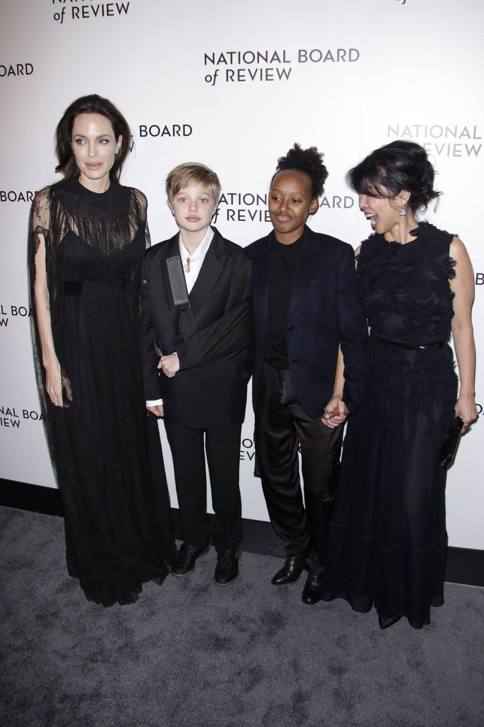 Angelina Jolie i Zahara oraz Shiloh Jolie-Pitt - National Board of Review Awards 2018