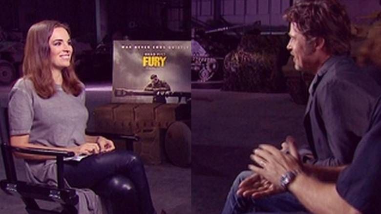 Anna Wendzikowska i Brad Pitt