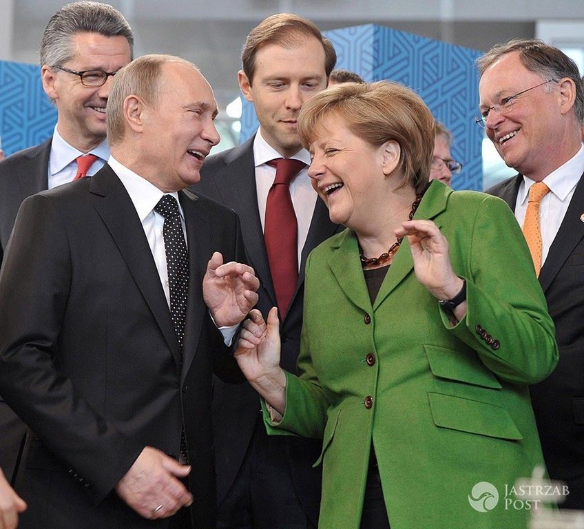 Angela Merkel z Władimirem Putinem