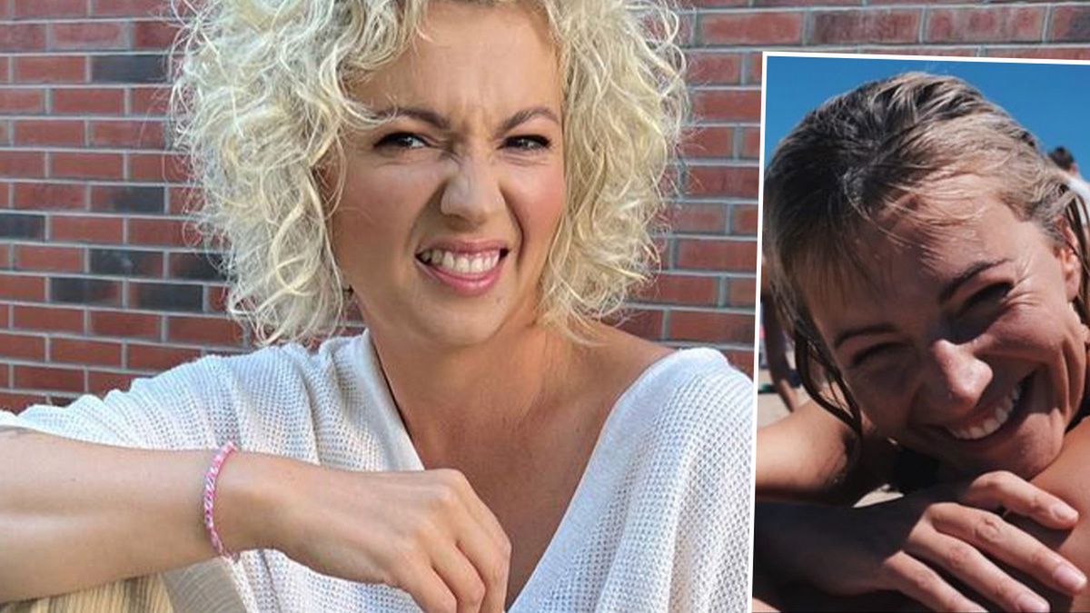 Dorota Szelągowska na plaży