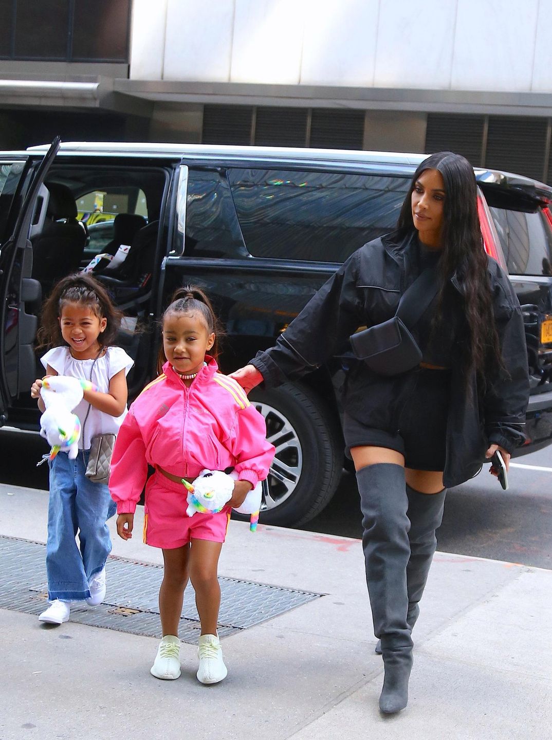 Kim Kardashian i North West na mieście