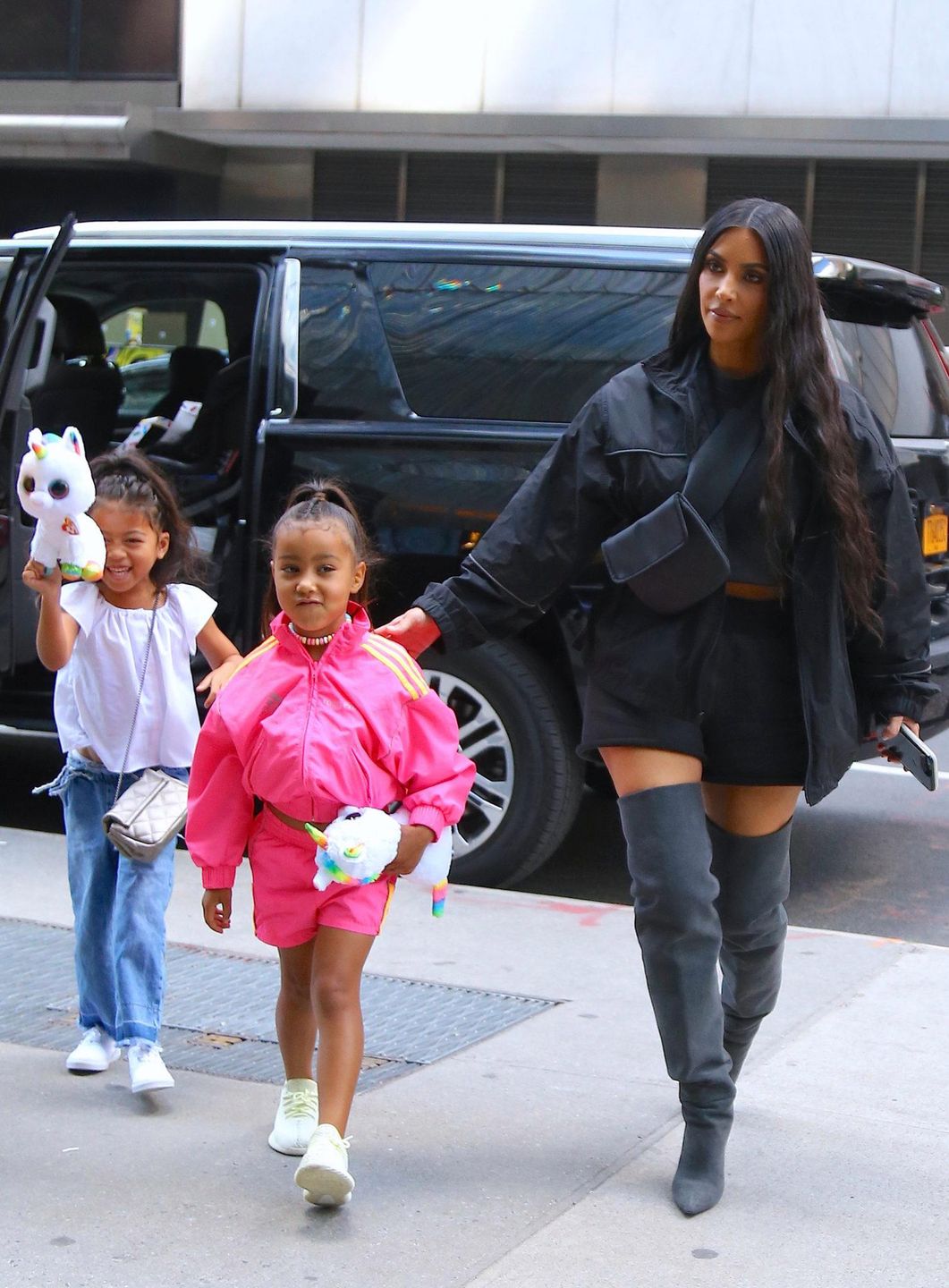 Kim Kardashian i North West na mieście