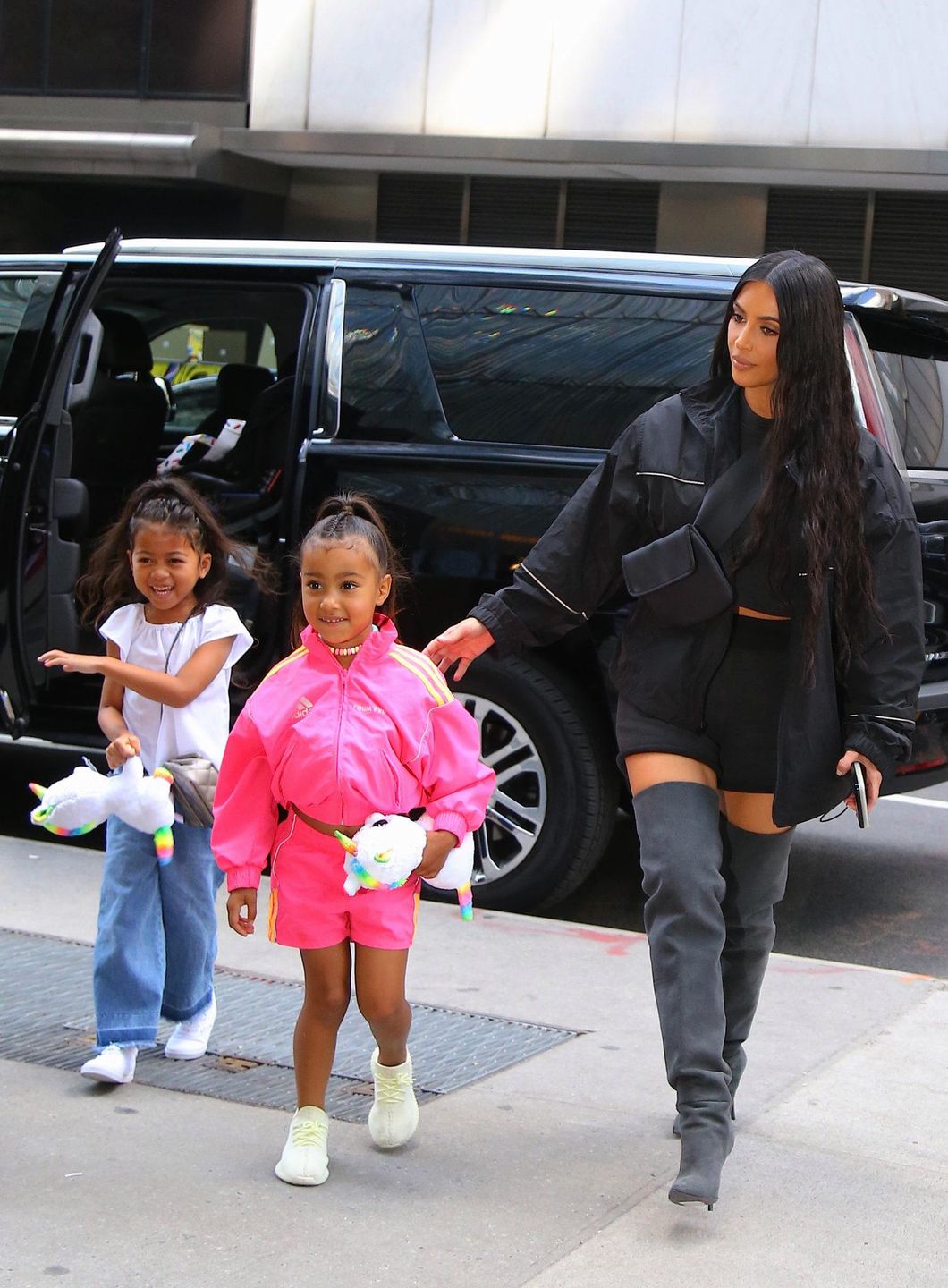 Kim Kardashian i North West na mieście