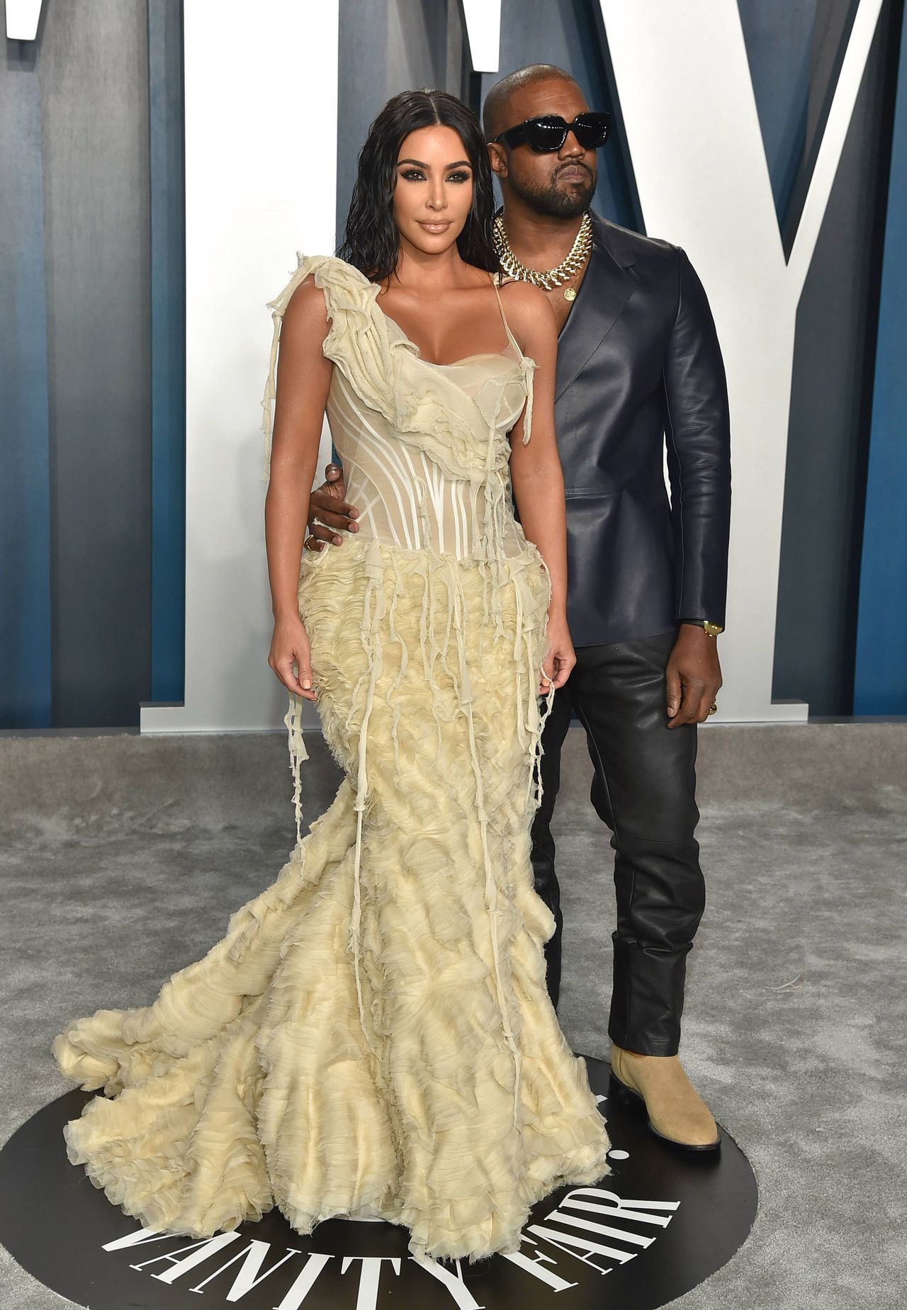 Kim Kardashian i Kanye West  – Vanity Fair Oscar Party 2020