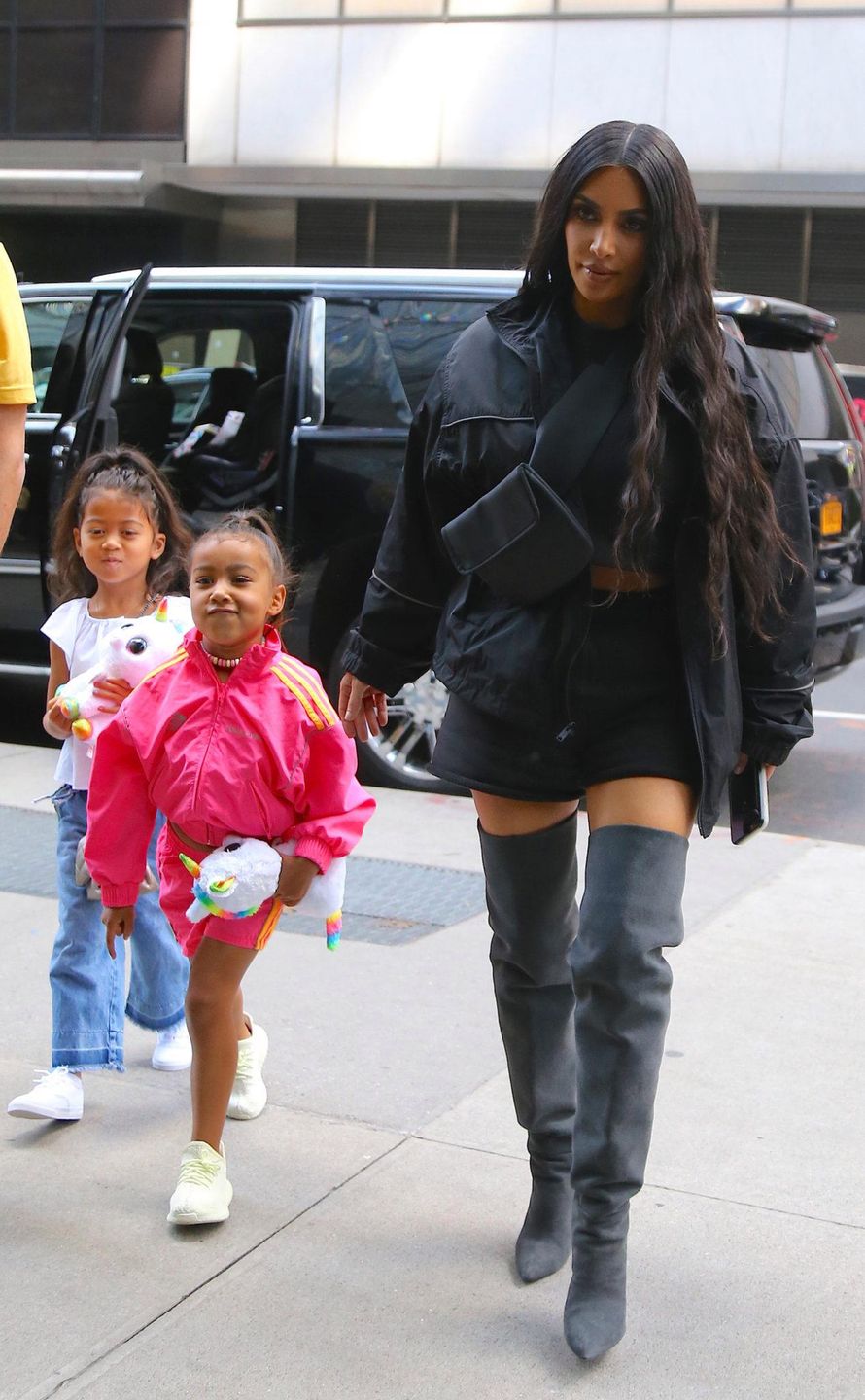 Kim Kardashian i North West na mieście