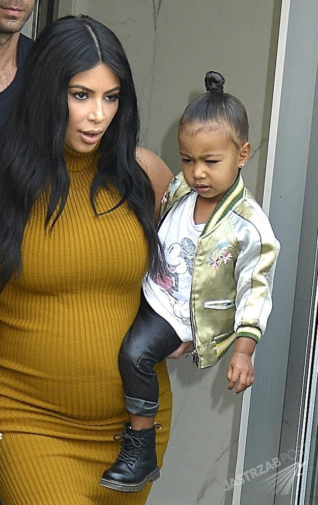 Kim Kardashian i North West w Nowym Jorku