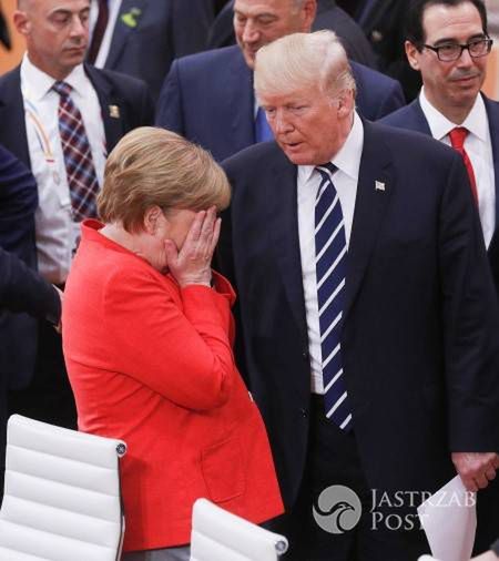 Angela Merkel z Donaldem Trumpem na szczycie G20 w Hamburgu
