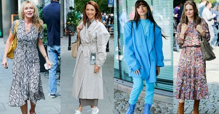 Gwiazdy przed studiem DDTVN: Olga Kalicka, Viki Gabor, Beata Ścibakówna