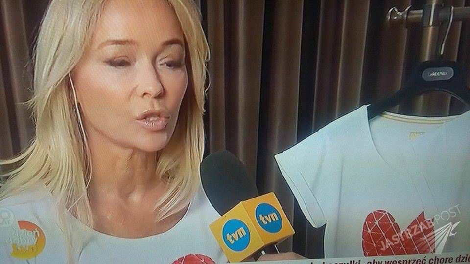 Joanna Przetakiewcz zaprojektowała koszulki dla Fundacji TVN