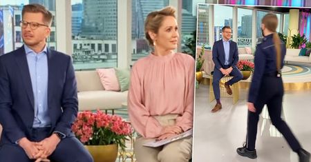 Policja wparowała do studia "Dzień Dobry TVN" i przerwała transmisję show. Ohme i Chajzer nie wiedzieli co się dzieje. Jest nagranie z akcji