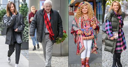 Gwiazdy niedzielnego wydania "Dzień Dobry TVN": Anna Kalczyńska, Magda Gessler z ojcem, Natalia Szroeder...