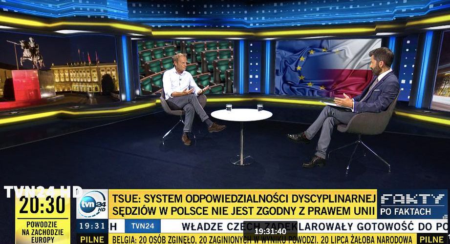 Donald Tusk w TVN24