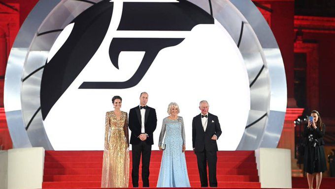 Premiera nowego Bonda w Londynie. Nie zabrakło księżnej Kate i księcia Williama.
