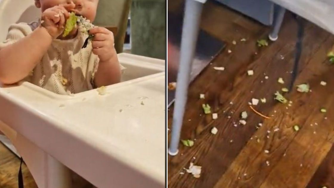 Stolik w restauracji po wizycie niemowlaka- Pyszności, źródło: Tik Tok