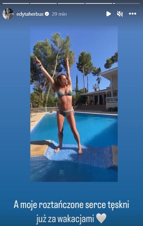 Edyta Herbuś pokazała, jak tańczy w bikini
