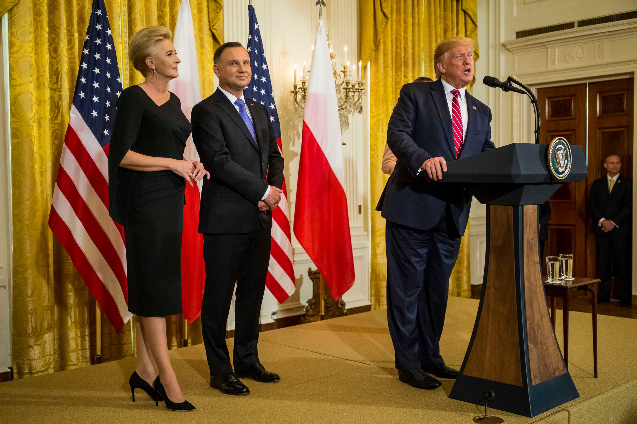 Agata Duda z mężem w Białym Domu