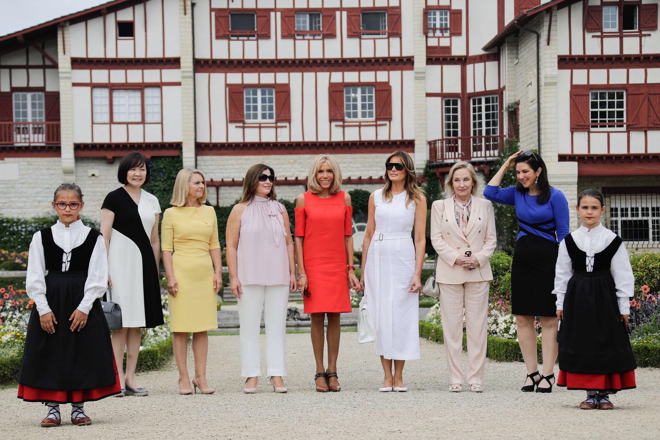 Brigitte Macron, Melania Trump, Małgorzata Tusk podczas szczytu G7