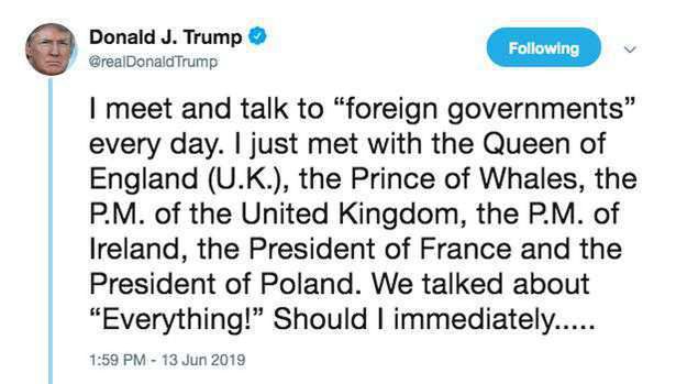 Donald Trump przekręcił tytuł księcia Karola